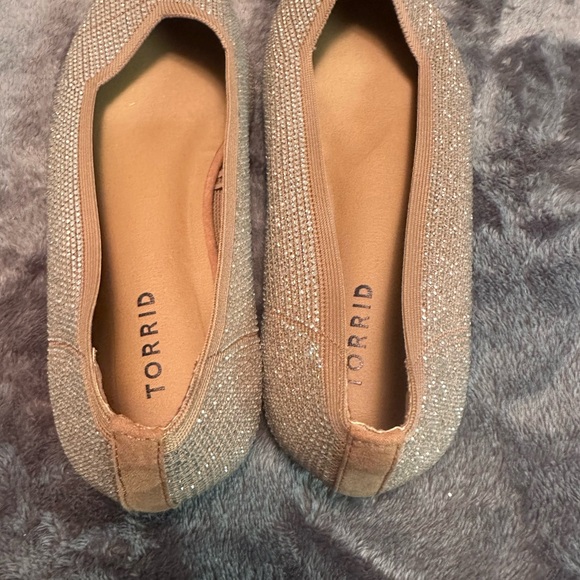 Torrid Tan Rhinestone Flats - Picture 2 of 3